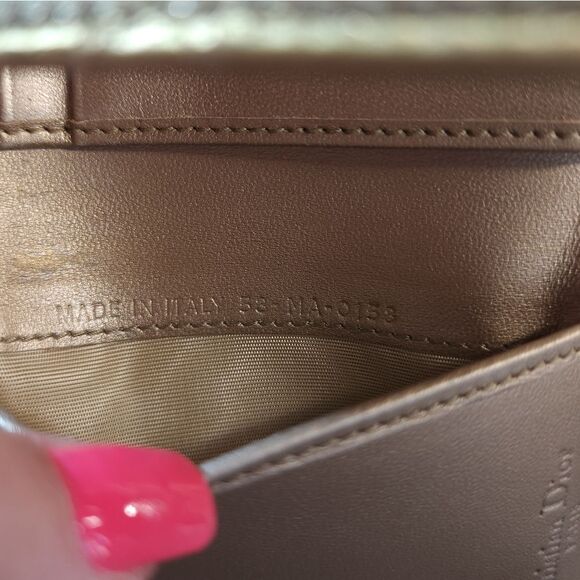 Authentic Dior Cannage Gold Wallet w/ Unbranded Conversion Chain - Picture 16 of 17